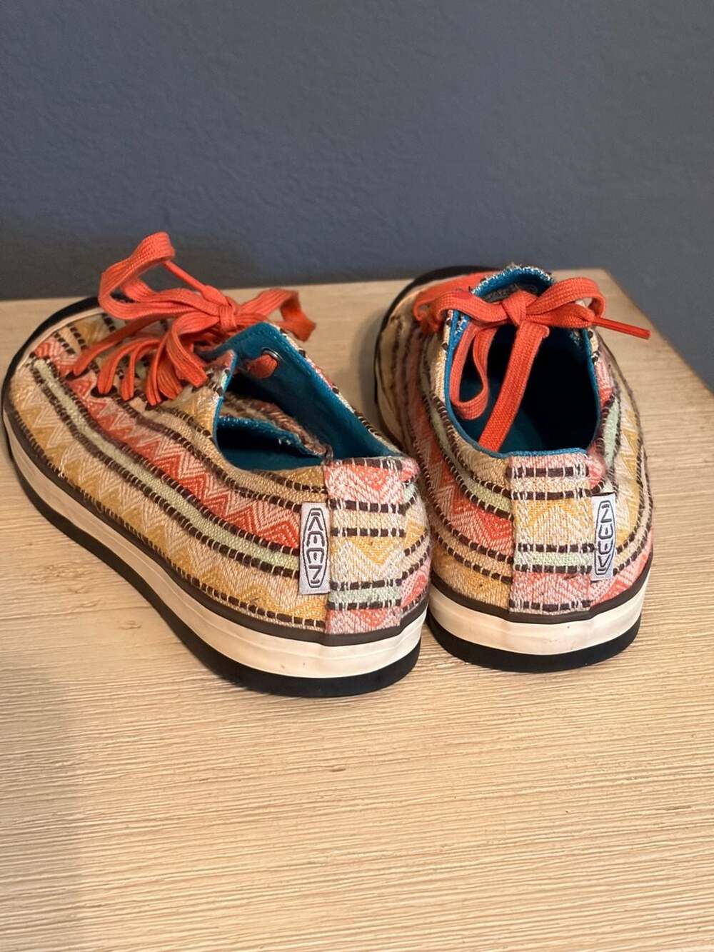 KEEN Coronado Canvas Sneaker in Multi-Color Kilim Pattern - Picture 3 of 7